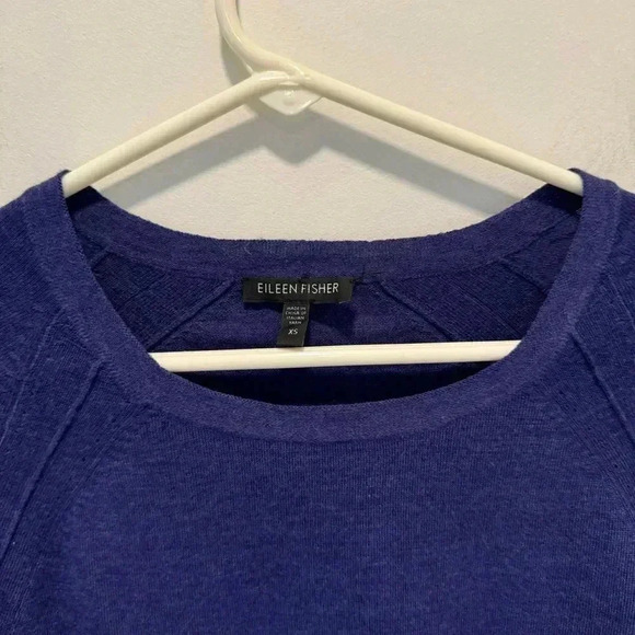 Eileen Fisher Wool Merino Sweater Womens Xs PulloverLong Sleeve Crew - Picture 2 of 9